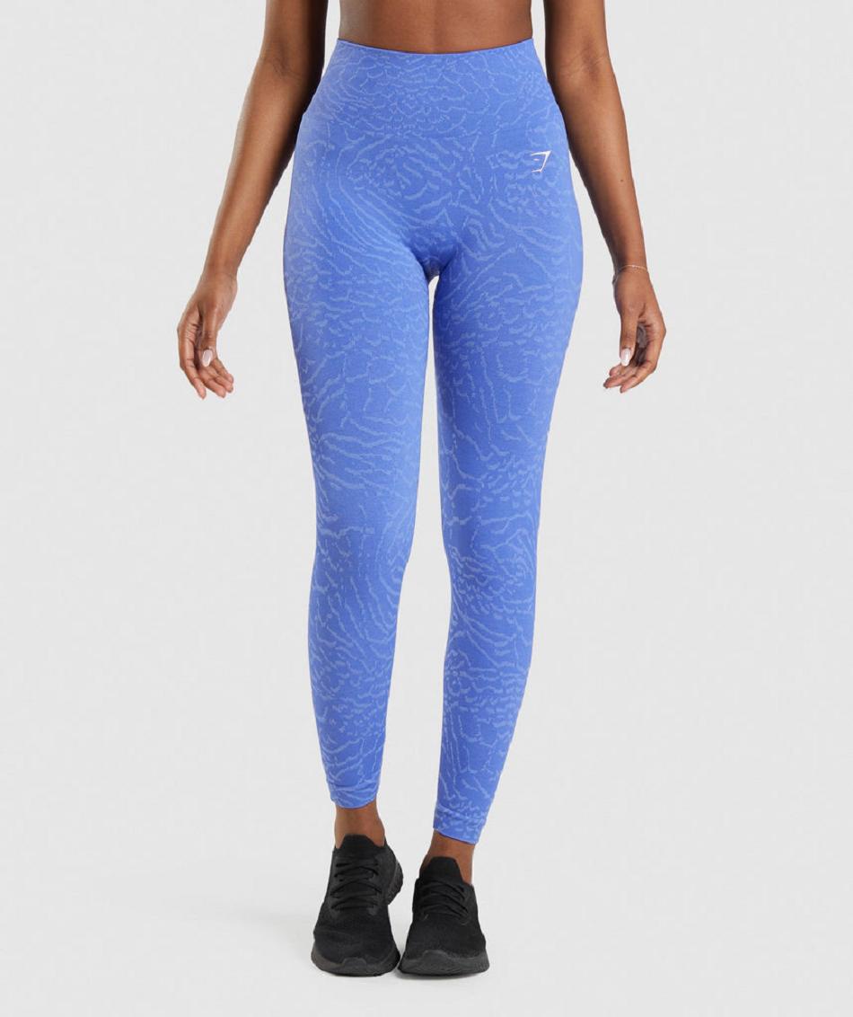 Gymshark Adapt Animal Seamless Ženske Tajice Plave | HR 3963NWY